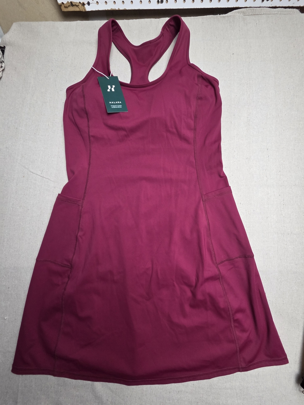HALARA Raspberry Racerback Midi Dress - Picture 2 of 10